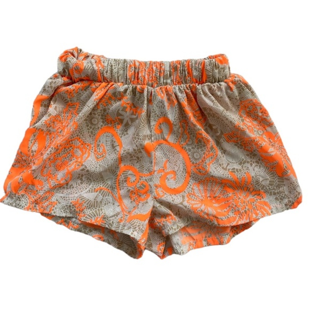 TOBI neon Orange shorts elastic waist with pockets‎ XS